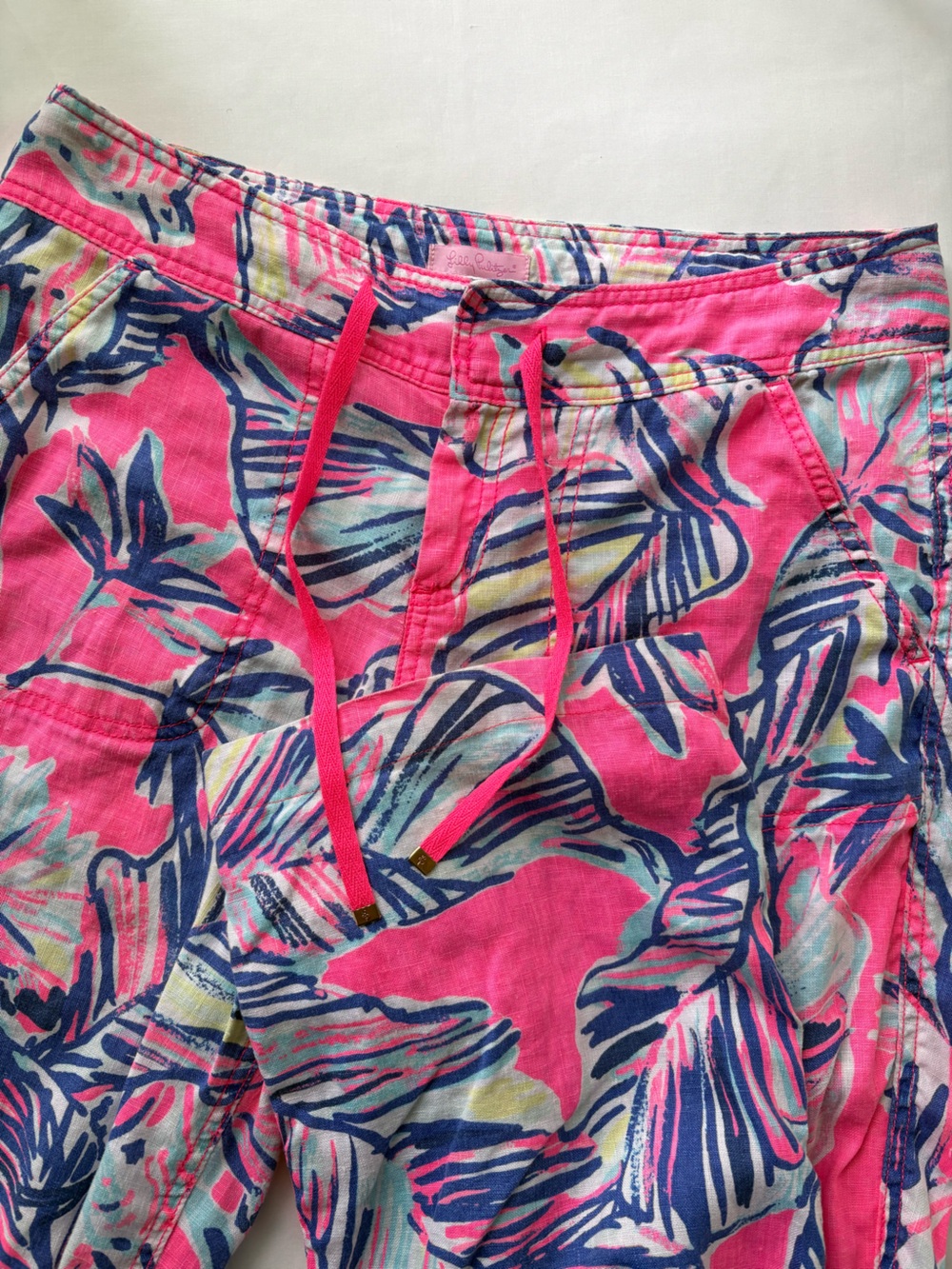 Lilly Pulitzer Galley Linen Pants Size 4